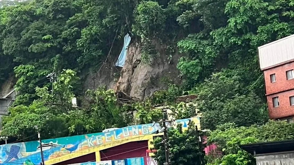 土砂災情地點圖片-基隆市中山區通明街14號