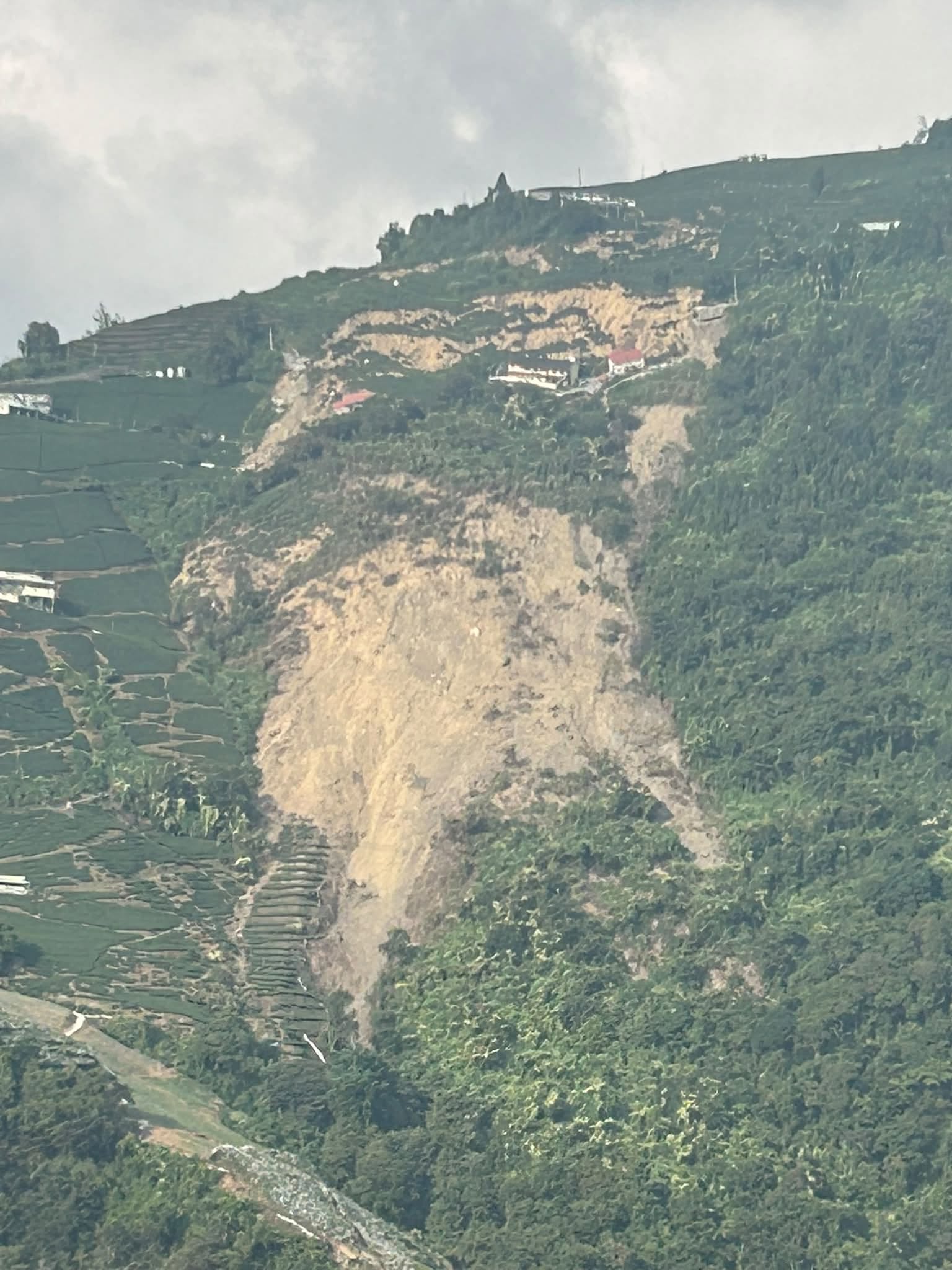土砂災情地點圖片-南投仁愛鄉慈峰產業道路-永裕製茶廠地滑