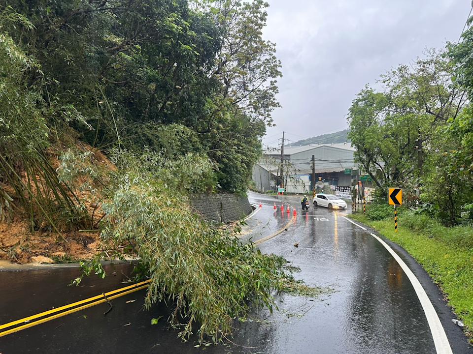 土砂災情地點圖片-桃園市龜山區大坑路三段往林口方向